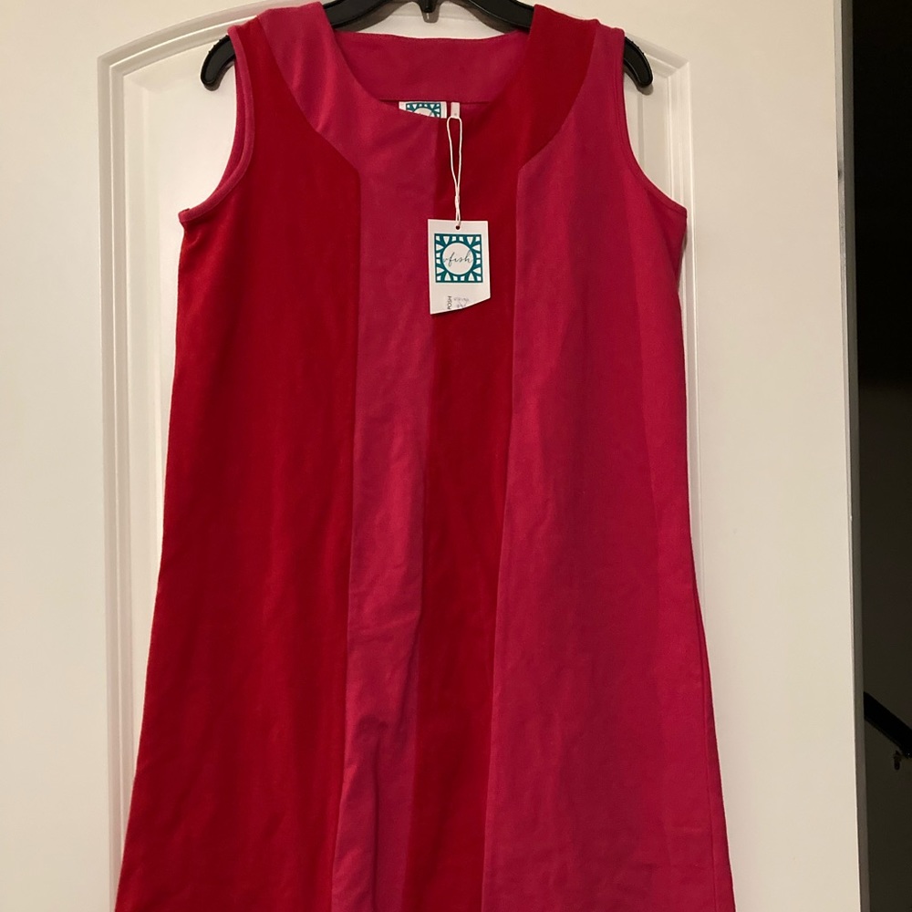Vfish Women’s sleeveless red and pink dress